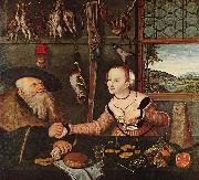 Lucas Cranach the Elder Die Bezahlung oil on canvas